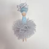 "Doll Ornament" - Ornaments in blue by Lori Wemple