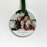 "Personalized Family Photo Ornament" - Ornaments in white by Holly Whitcomb