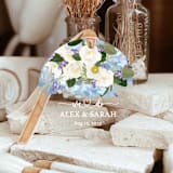 "Personalized Acrylic Blue Hydrangeas We Do Ornament, Set of 1" - Ornaments in multicolor by Iveta Abolina