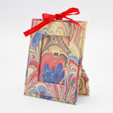 "Mini Hand-Marbled Picture Frame Ornament | Multicolor" - Ornaments in multicolor by Inner Child