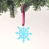 "Iridescent Snowflake Ornament" - Ornaments in multicolor by Em and Me Studio