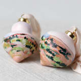 "Pink Colorado Landscape - Set of 2 Ornaments" - Ornaments in natural by Weronika Zubek