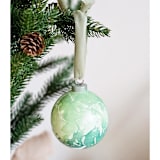 "Hand dipped Light Green Marbleized Ceramic Ornament" - Ornaments in green by AlisonJerry