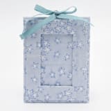 "Mini Blockprint Picture Frame Ornament | Starry Night" - Ornaments in blue by Inner Child