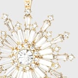 "Dazzling snowflake hanging ornament, crystal" - Ornaments in gold by Joanna Buchanan