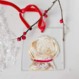 "Custom Dog Portrait, Hand painted on 3" Glass Ornament" - Ornaments in multicolorassorted-colors by AlisonJerry