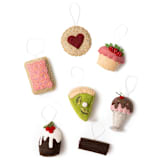 "Felt Strawberry Shortcake Ornament" - Ornaments in pink by Global Goods Partners