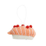 "Felt Sushi Ornaments- Salmon" - Ornaments in white by Global Goods Partners