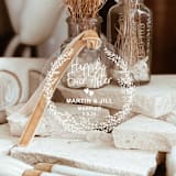 "Personalized Acrylic Happily Ever After Married Ornament, Set of 1" - Ornaments in white by Iveta Abolina