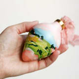 "Pink Colorado Landscape - Ornament 01" - Ornaments in pink by Weronika Zubek