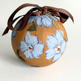 "Blue Florals" - Ornaments in blue by Arohika Verma
