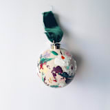 "Holiday Bouquet Ornament - Neutral" - Ornaments in beige by Jocelyn Elizabeth