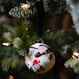 "Holiday Bouquet Ornament - Neutral" - Ornaments in beige by Jocelyn Elizabeth