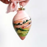 "Pink Colorado Landscape - Ornament 02" - Ornaments in pink by Weronika Zubek