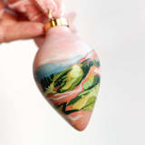 "Pink Colorado Landscape - Ornament 02" - Ornaments in pink by Weronika Zubek