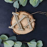 "Personalized Handmade Letter Ornament - Small X" - Ornaments in silver by Courtney Bedi