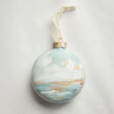"Blue Heavenly Seascape Ornament" - Ornaments in blue by Kristen Laczi