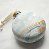 "Blue Heavenly Seascape Ornament" - Ornaments in blue by Kristen Laczi