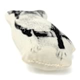 "Silkscreen Boston Terrier Ornament" - Ornaments in beige by Broderpress