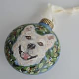 "Custom Pet Portrait Ornament" - Ornaments in multicolor by Kristen Laczi