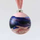 "Lavender Mountain | 3” ornament | Ceramic" - Ornaments in purple by Weronika Zubek