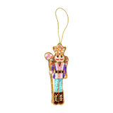"Candy Nutcracker Beaded Ornament" - Ornaments in multicolorassorted-colors by Jollity and Co