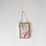 "Watercolor Floral Framed Ornament" - Ornaments in multicolor by Jocelyn Elizabeth