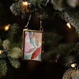 "Watercolor Floral Framed Ornament" - Ornaments in multicolor by Jocelyn Elizabeth