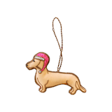 "Ginny the Dachshund Embellished Christmas Ornament" - Ornaments in brown by Jollity and Co