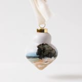 "Neutral Landscape | Ornament 06 | Smokies" - Ornaments in beige by Weronika Zubek