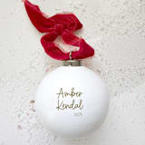 "Personalized Name Holiday Berry Ceramic Ornament" - Ornaments in multicolorassorted-colors by AlisonJerry