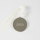 "Custom Photo Ornament Silver Round" - Ornaments in silver by Kimbra Mooers
