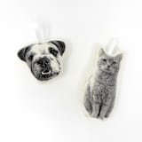 "Custom Silkscreen Pet Ornament" - Ornaments in multicolorassorted-colors by Broderpress