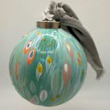 "Glacier" - Ornaments in blue by Melissa Stone Mangham