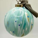 "Glacier" - Ornaments in blue by Melissa Stone Mangham