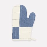 "Patchwork Oven Mitt - Slate" - Oven Mitts and Pottholders in blue by Anchal
