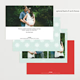 "Holiday Stockings" - Pregnancy Announcements in Frost by Shirley Lin Schneider - Back of Card Options