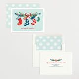 "Holiday Stockings" - Pregnancy Announcements in Frost by Shirley Lin Schneider - Assembled