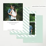 "Happier Holidays" - Pregnancy Announcements in Poinsettia by Jennifer Wick - Back of Card Options