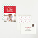 "Happier Holidays" - Pregnancy Announcements in Poinsettia by Jennifer Wick - Assembled