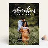 "Extra cheer this year" - Pregnancy Announcements in Cloud by Lea Delaveris - Front