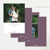 "Great and small" - Pregnancy Announcements in Lavender by Lea Delaveris - Back of Card Options