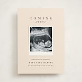 "Coming Soon Snap" - Pregnancy Announcements in Peach by Lori Wemple - Front