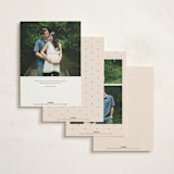 "Coming Soon Snap" - Pregnancy Announcements in Peach by Lori Wemple - Back of Card Options