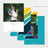 "Rainbow Light" - Pregnancy Announcements in Rainbow by Maria Hilas-Louie - Back of Card Options
