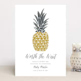 "Guilded Pineapples" - Pregnancy Announcements in Pineapple by Beth Schneider - Front