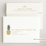 "Guilded Pineapples" - Pregnancy Announcements in Pineapple by Beth Schneider - FREE Recipient Addressing