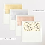 "Guilded Pineapples" - Pregnancy Announcements in Pineapple by Beth Schneider - Envelope Liner Options