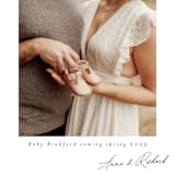 "Signed By Us" - Pregnancy Announcements in Moon by Nicole Walsh - Detail