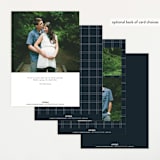 "Eternity" - Pregnancy Announcements in Navy by Stacey Meacham - Back of Card Options